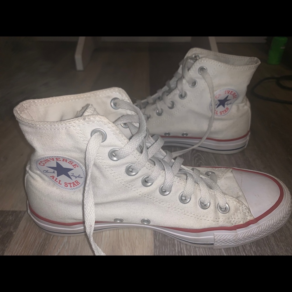 white high top converse